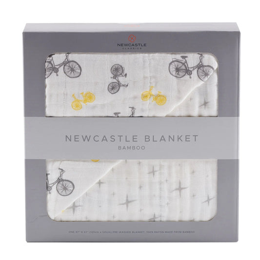 Blanket | Bamboo Muslin - Bicycles & Northern Star Newcastle Classics
