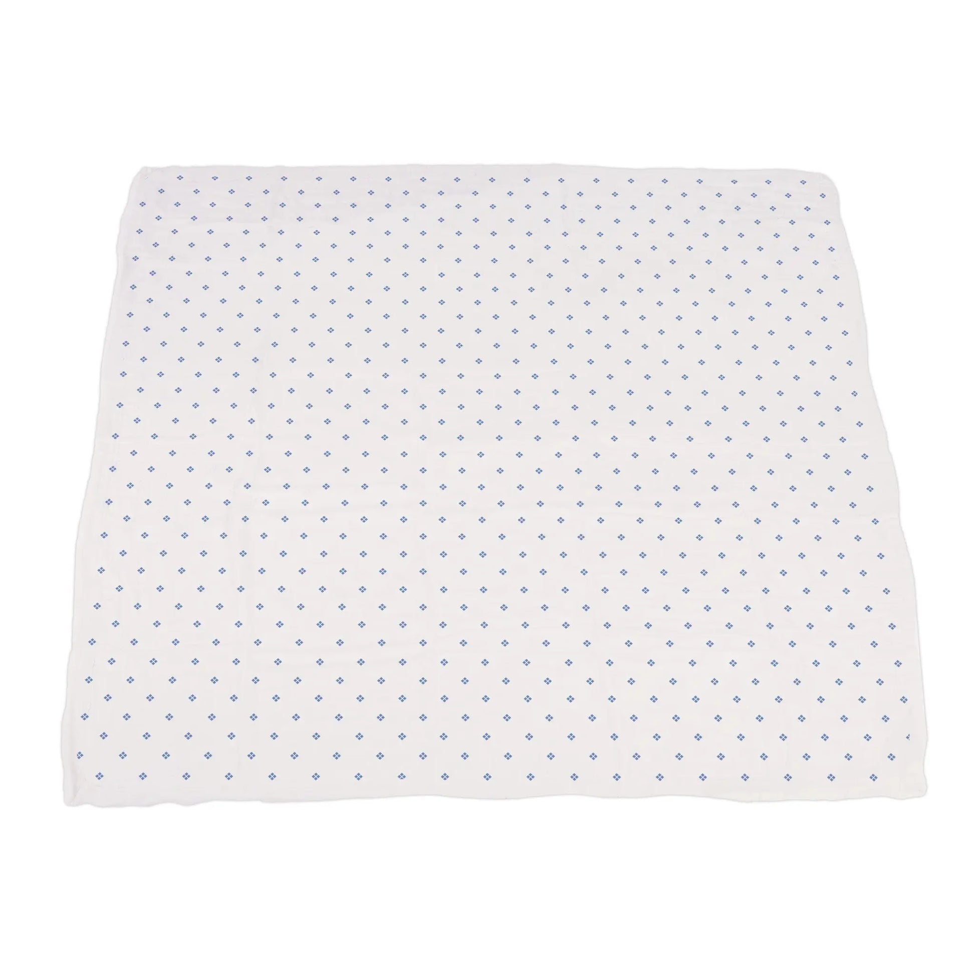 Blanket | Bamboo Muslin - Bunnies & Periwinkle Diamond Newcastle Classics