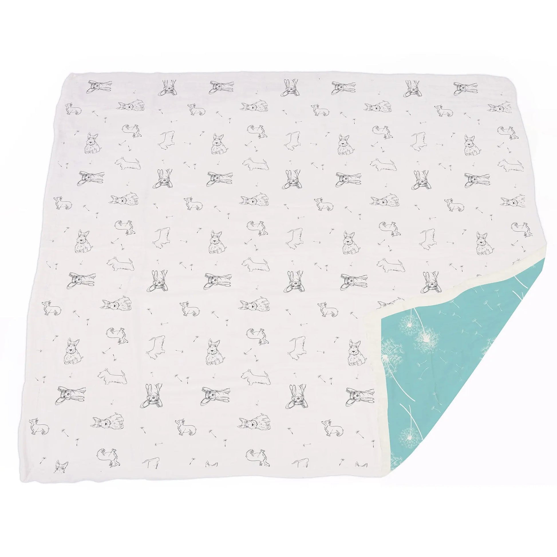 Blanket | Bamboo Muslin - Corgi & Dandelion Seeds Newcastle Classics