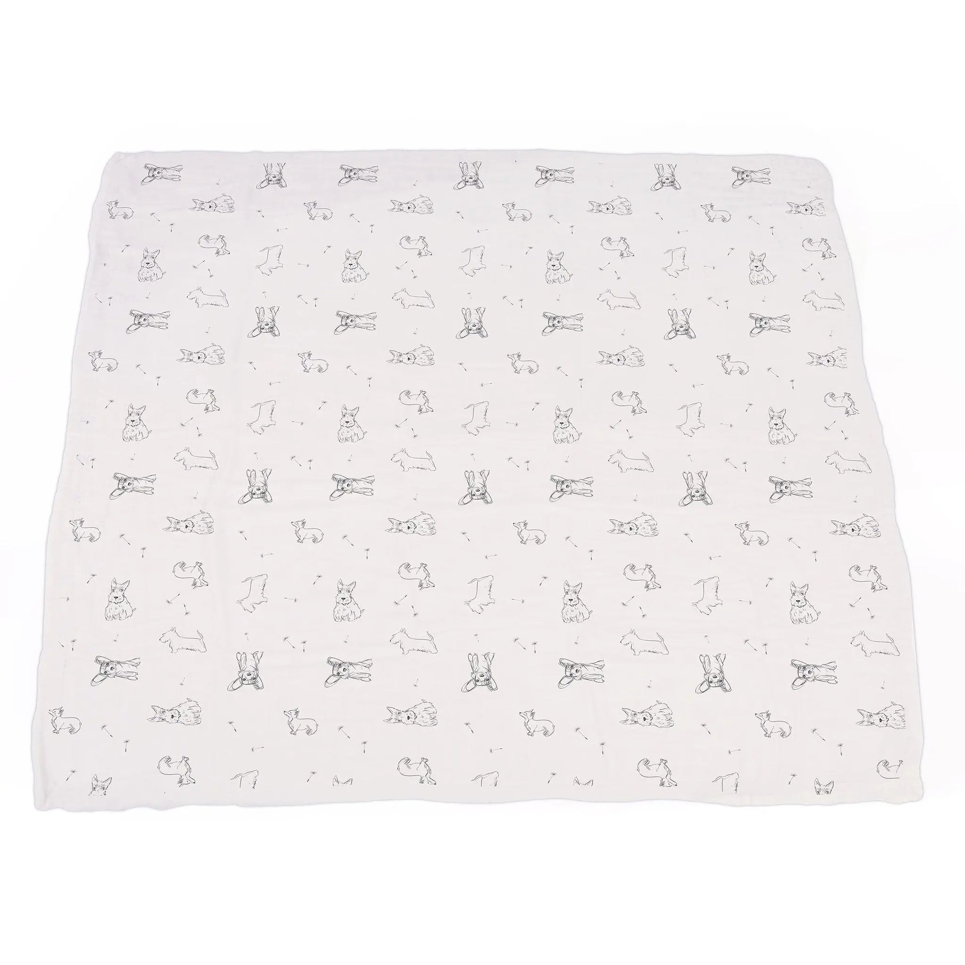 Blanket | Bamboo Muslin - Corgi & Dandelion Seeds Newcastle Classics