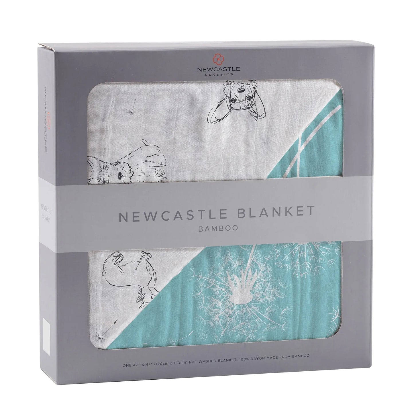 Blanket | Bamboo Muslin - Corgi & Dandelion Seeds Newcastle Classics