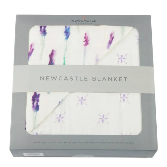 Blanket | Bamboo Muslin - Lavender Flower Newcastle Classics