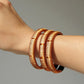 Bracelet | Copper & Cream Lines Trio - Handmade in Colombia Handmade in Colombia
