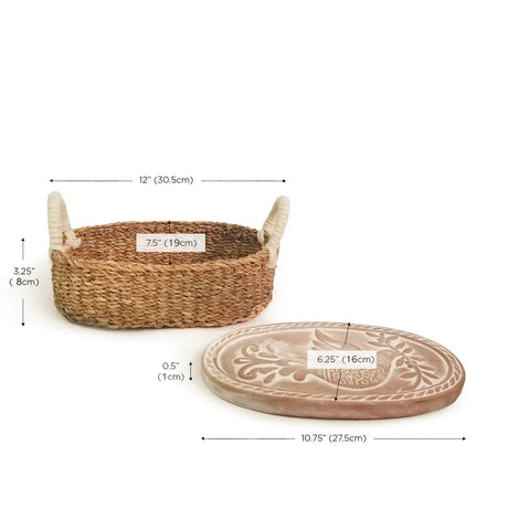Bread Warmer & Basket - Bird Oval KORISSA