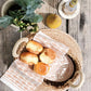 Bread Warmer & Basket Gift Set + Tea Towel - Bird Oval KORISSA