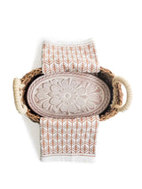 Bread Warmer & Basket Gift Set + Tea Towel (Flower) KORISSA