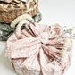 Bread Warmer & Basket Gift Set with Tea Towel - Flower KORISSA