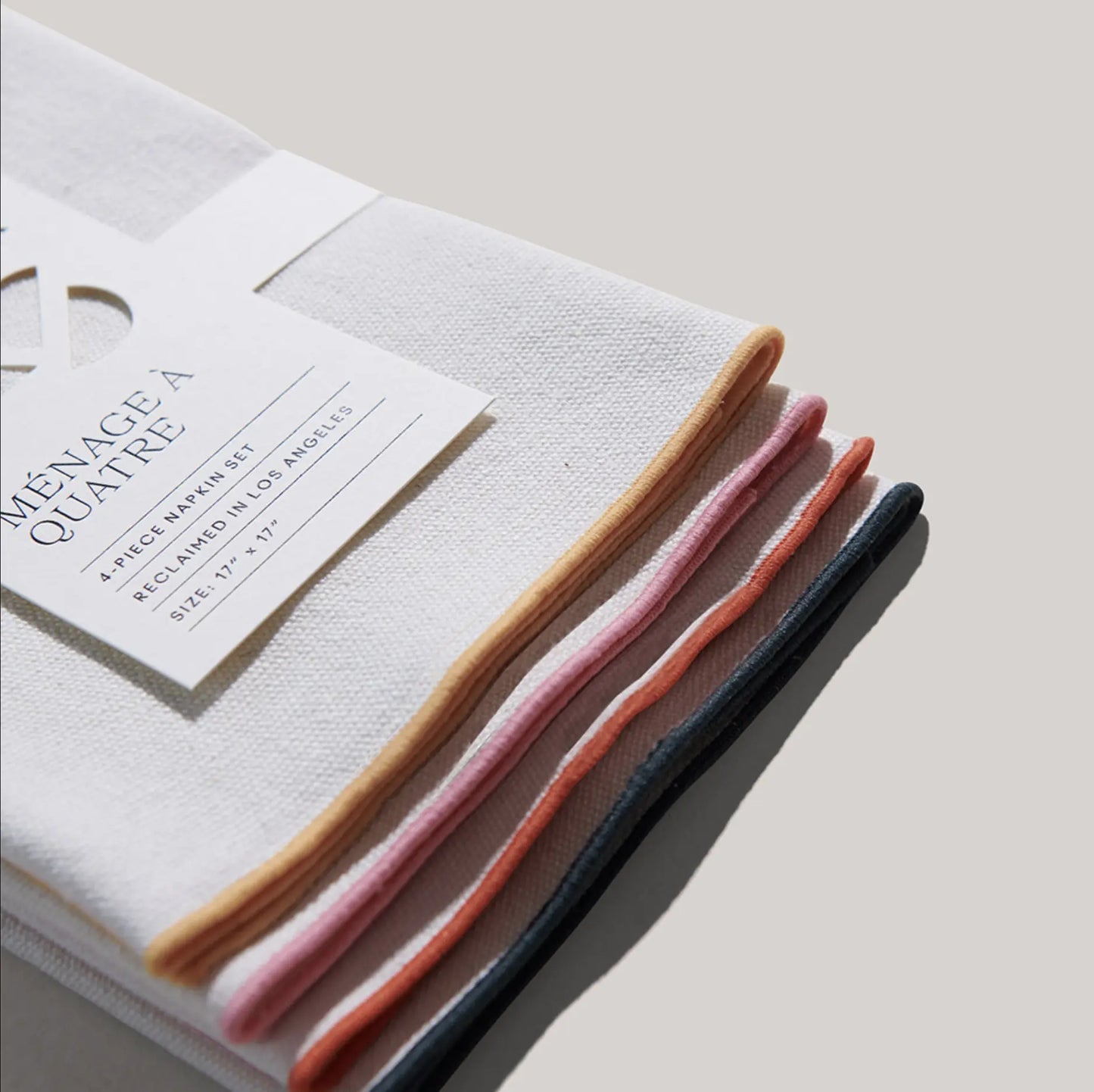Burlap Napkin Set | Rainbow - Sustainably Made Atelier Saucier