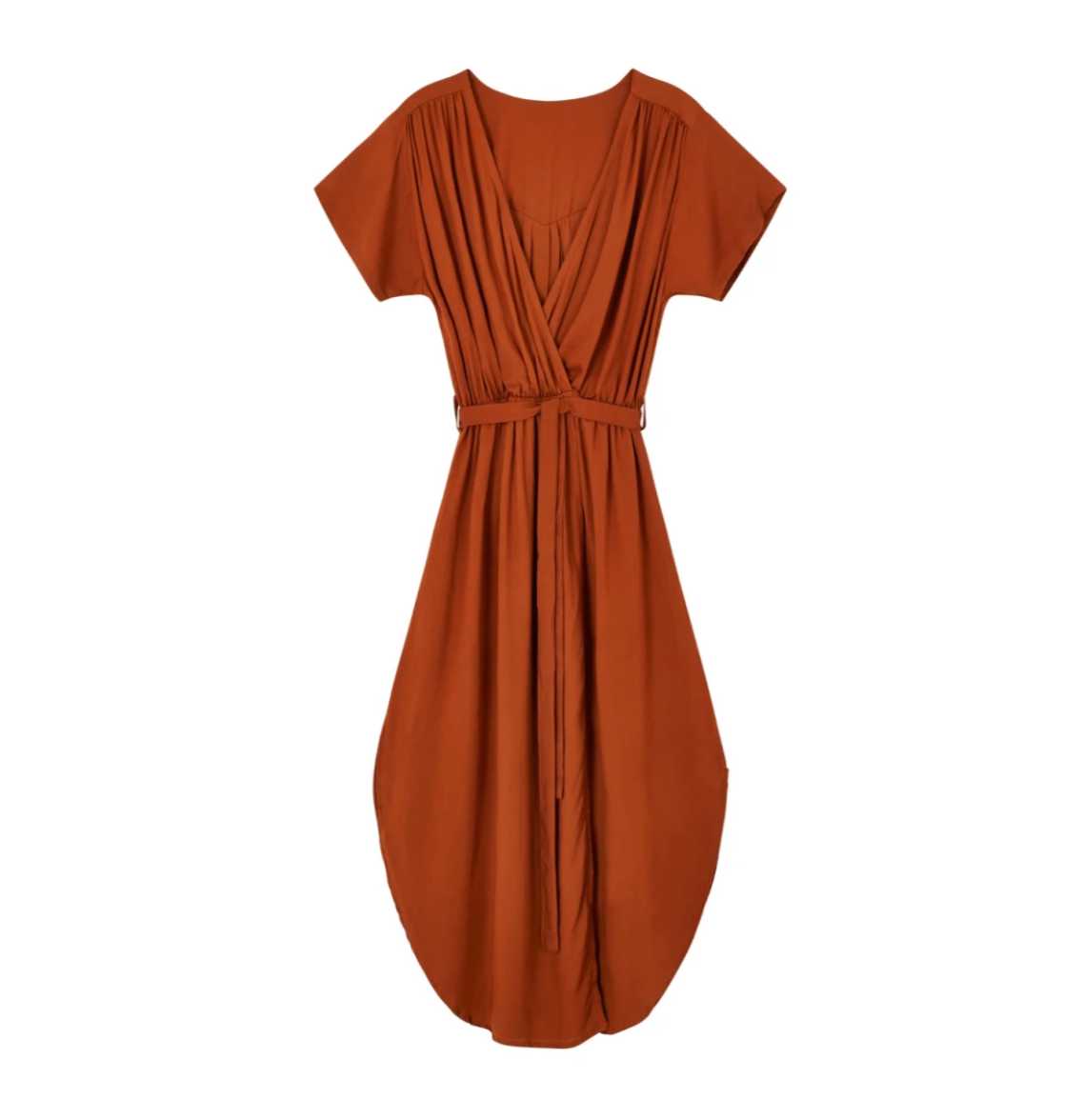 Burnt Orange Midi Dress  | Handmade in Bali Pink Haley