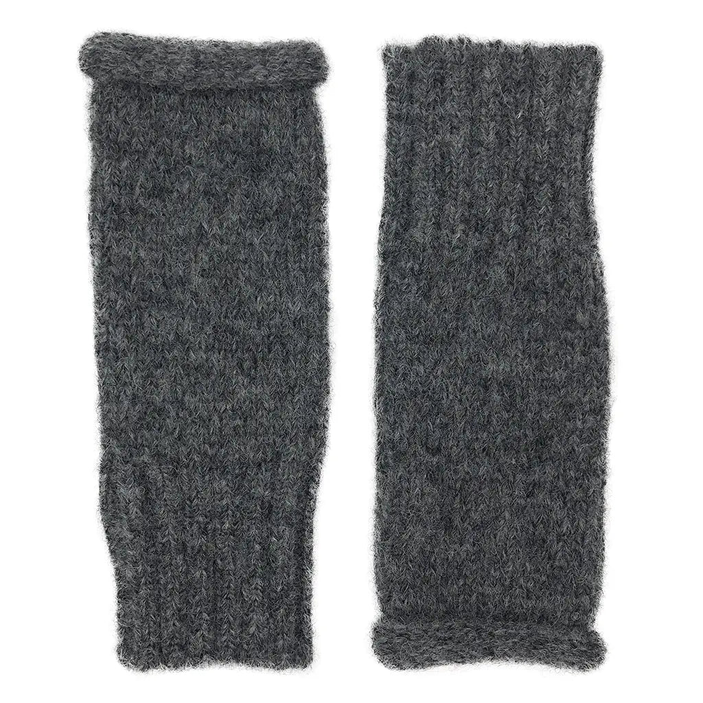 Charcoal Essential Knit Alpaca Gloves | Ethical Style SLATE + SALT