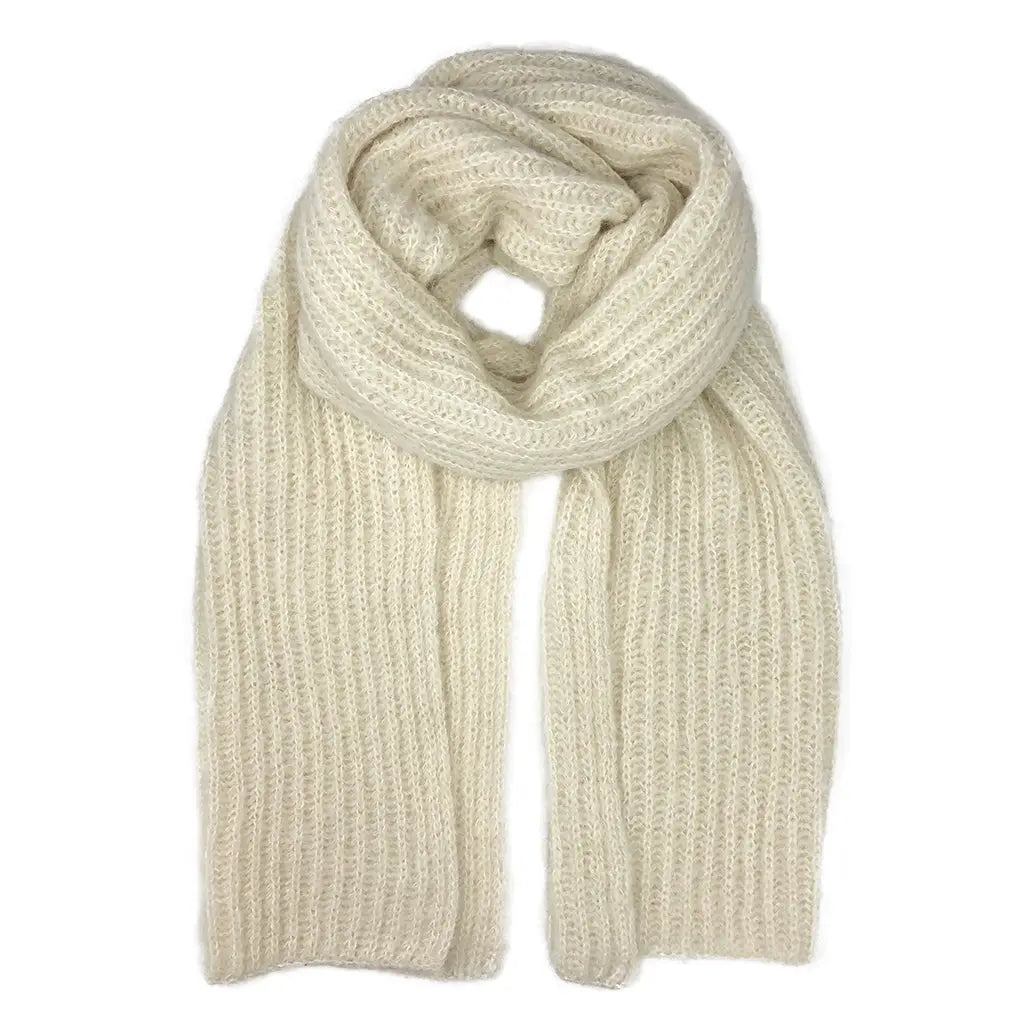 Chunky Snow Knit Alpaca Scarf | Ethical Style SLATE + SALT