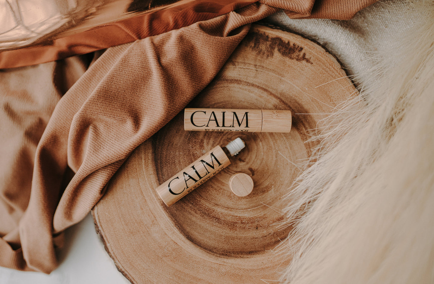 Calm Essential Oil Bamboo Roller-1