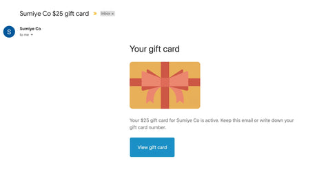 Digital Gift Card | Sumiye Co - Ethical Boutique Sumiye Co