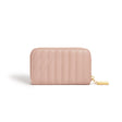 Pink Zip Around Wallet | Vegan Leather-2