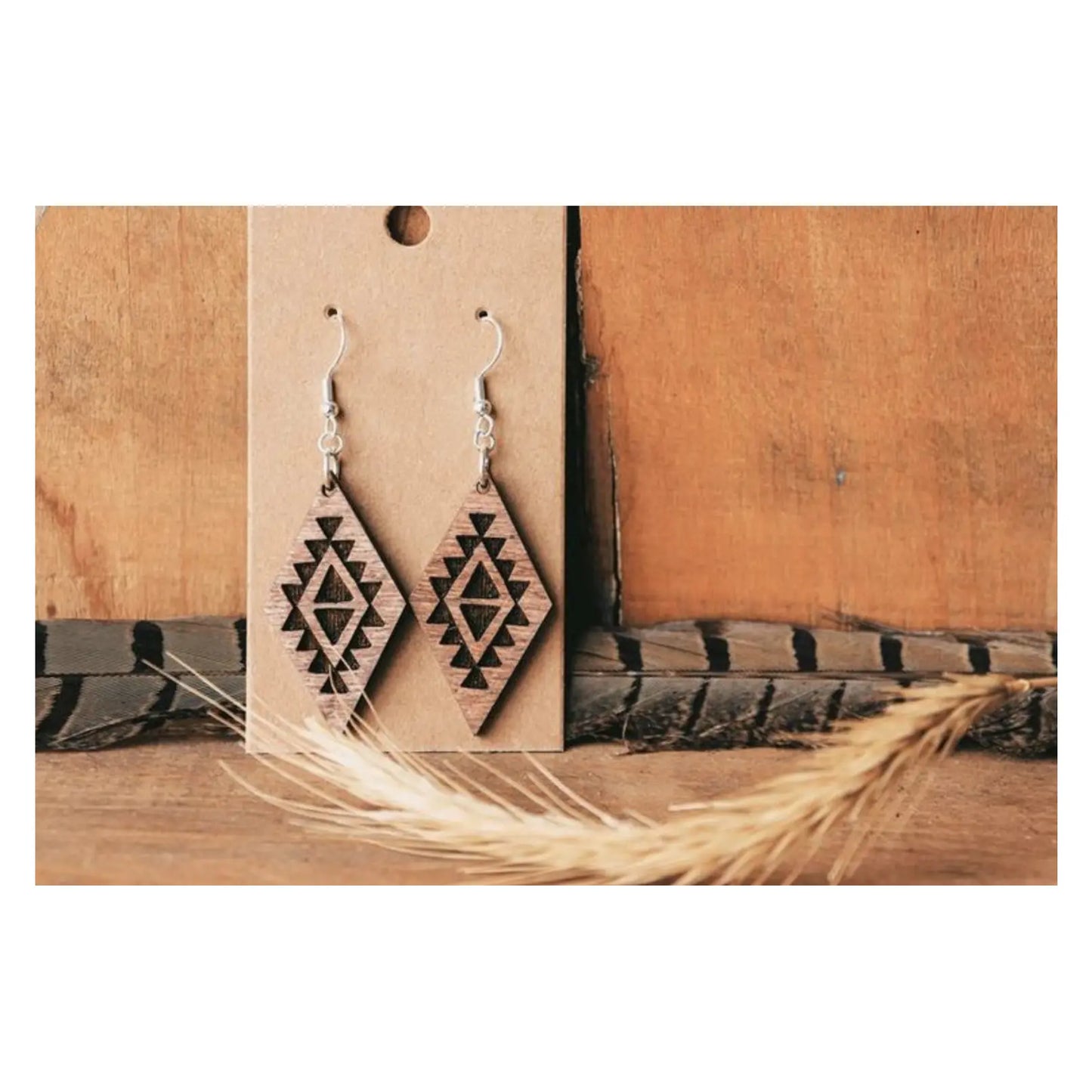 Earrings | 'Engraved Southwest Boho' Handmade Jewelry Honest Outlaws
