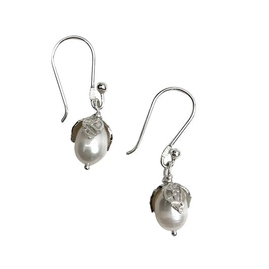 Freshwater Pearl Teardrop Earrings Allpa