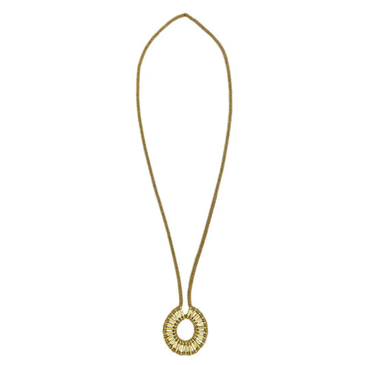 Golden Halo Necklace India Women's Co-op