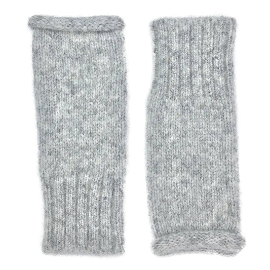 Gray Essential Knit Alpaca Gloves | Ethical Style SLATE + SALT