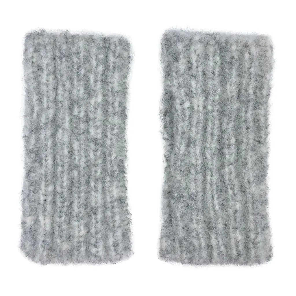 Gray Ribbed Alpaca Gloves | Ethical Style SLATE + SALT