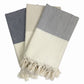 Herringbone Turkish Hand Towel | 100% Natural Fibers SLATE + SALT