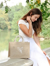 Jute Canvas Gift Bag - Nature KORISSA