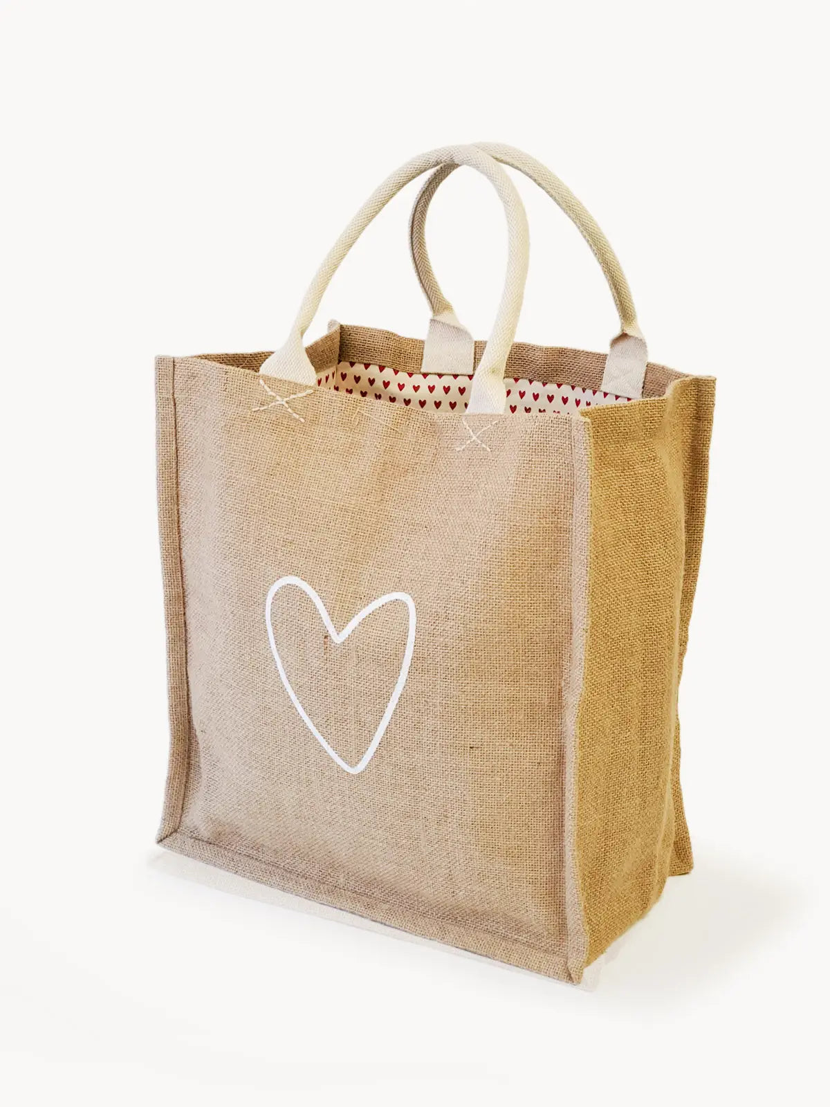 Jute Canvas Market Bag - Love KORISSA