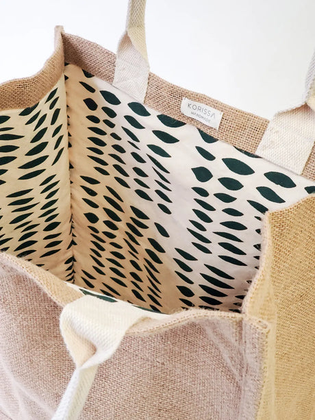 Jute Canvas Market Bag - Nature KORISSA