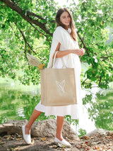 Jute Canvas Market Bag - Nature KORISSA