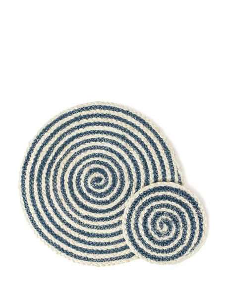 Kata Spiral Placemat - Blue (Set of 4) KORISSA