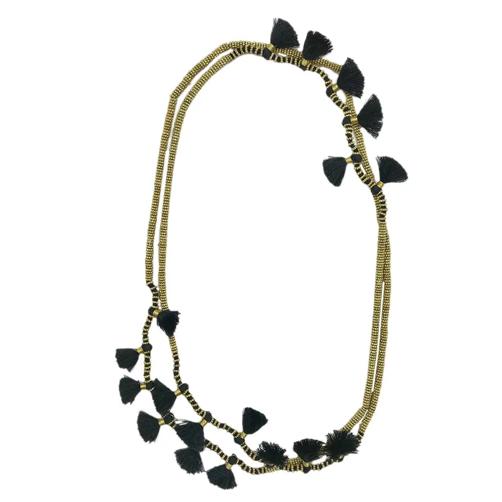 Krisha Tassel Necklace | Artisan Made India Women's Co-op