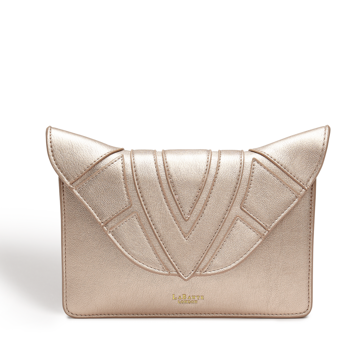 Rose Gold Monarch Clutch | Vegan Leather-0