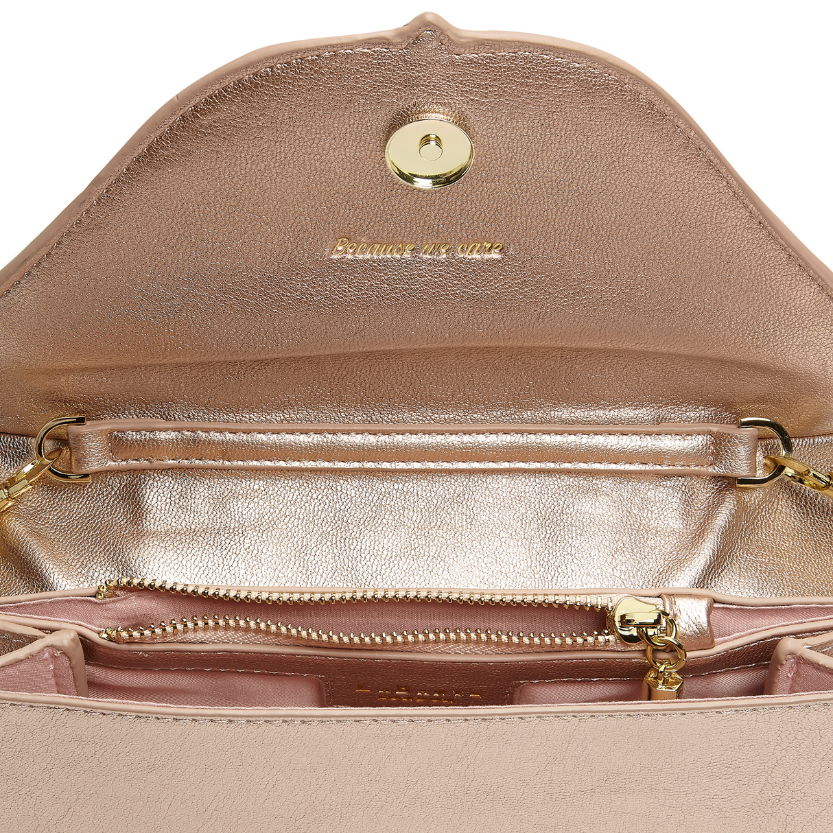 Rose Gold Monarch Clutch | Vegan Leather-4