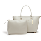 Grey Tote Bag | Vegan Leather-0