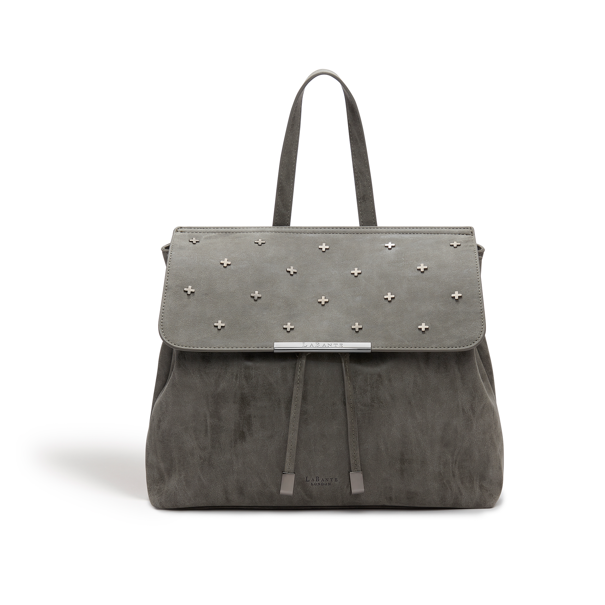 Grey Backpack Bag | Vegan Leather-0