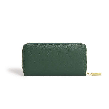 Serene Forest Green Zip Around Wallet-1