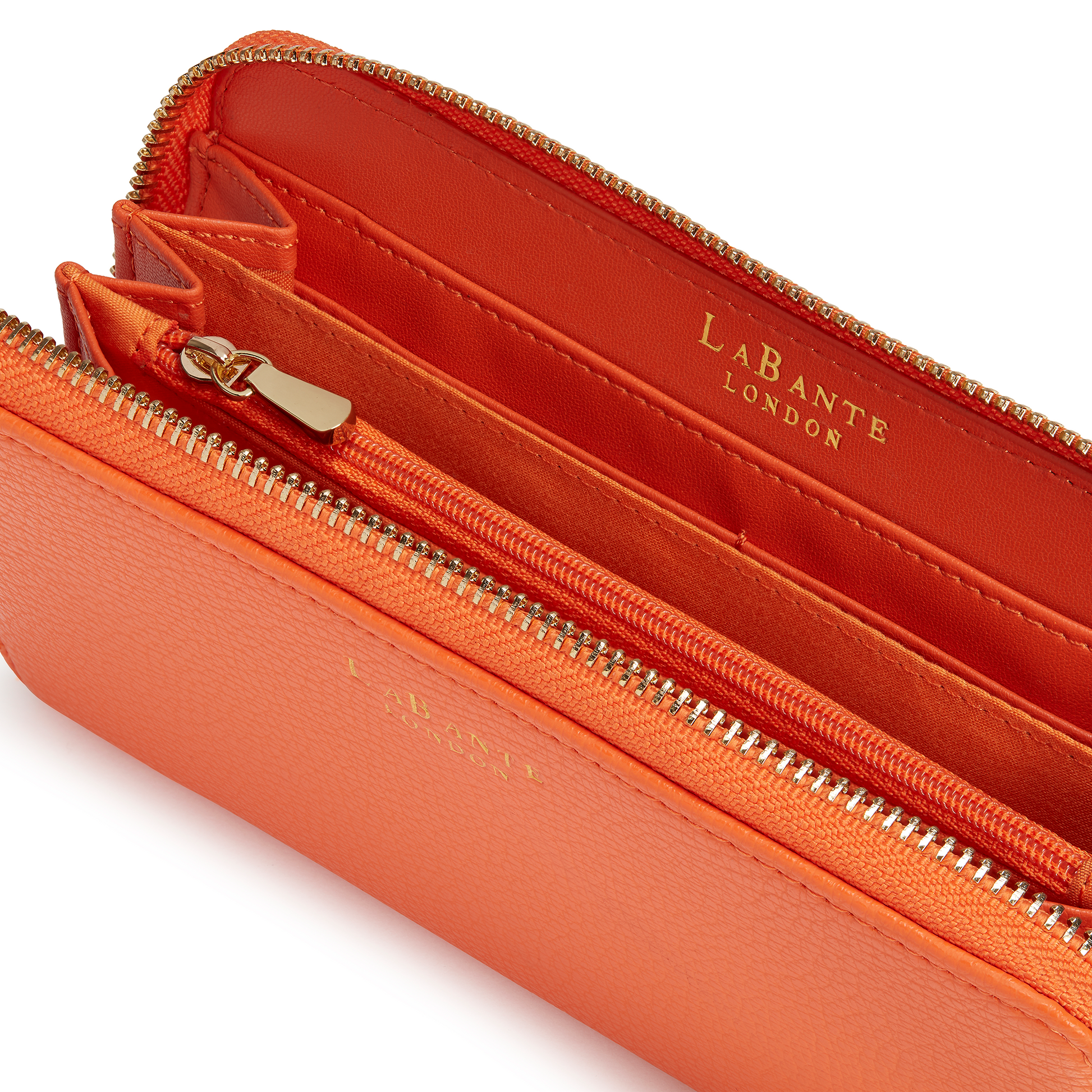 Red Orange Wallet | Vegan Leather-2