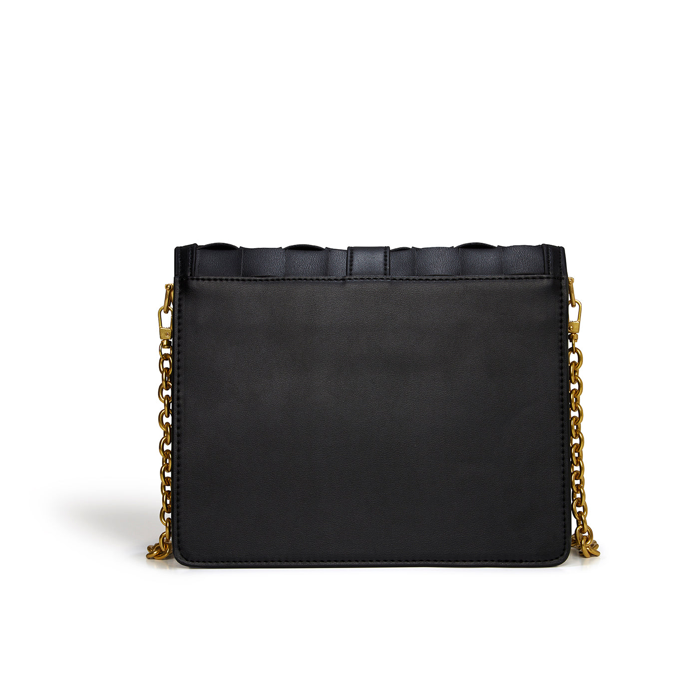 Black Shoulder & Crossbody Bag | Vegan Leather-4