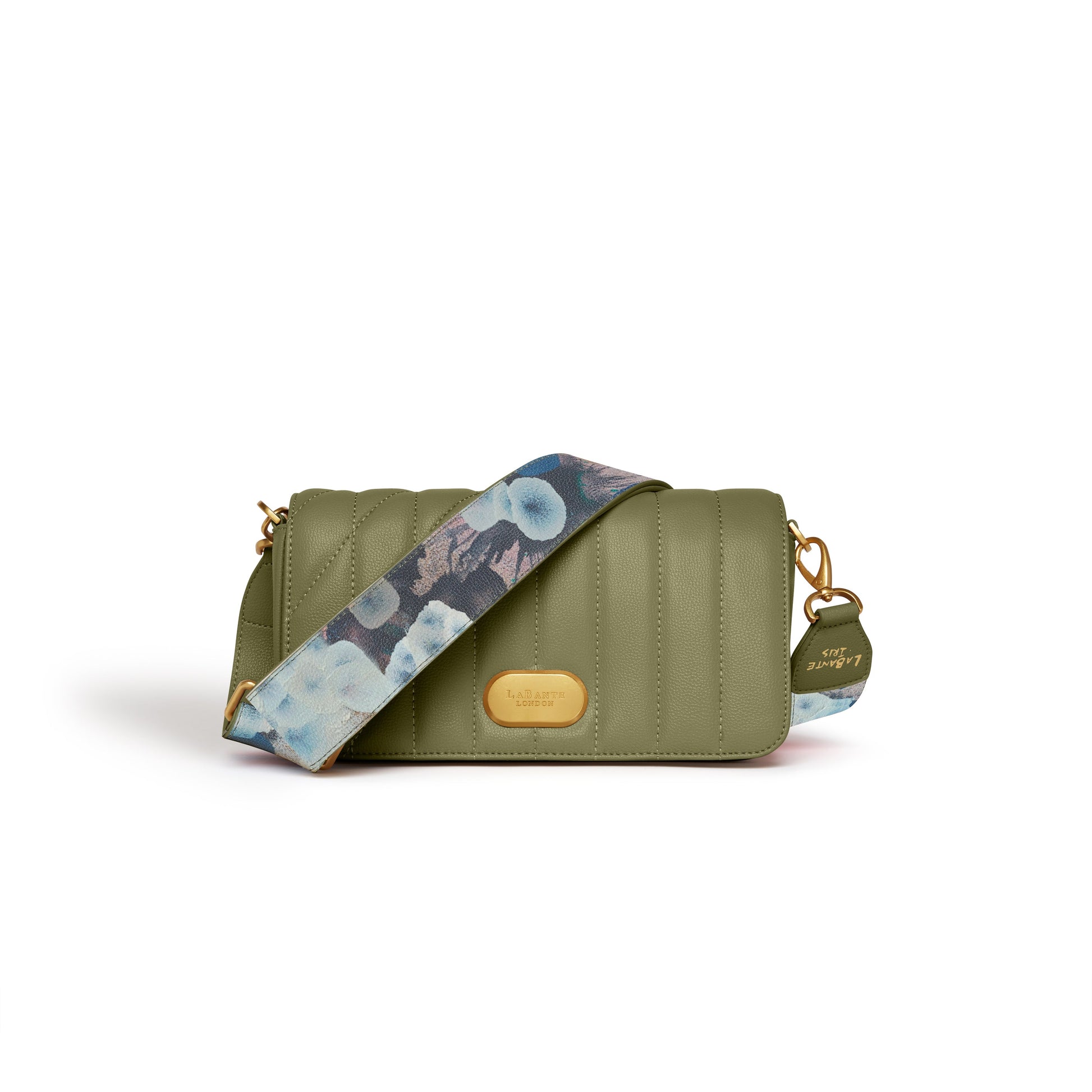 Moss Green Baguette Bag | Vegan Leather-1