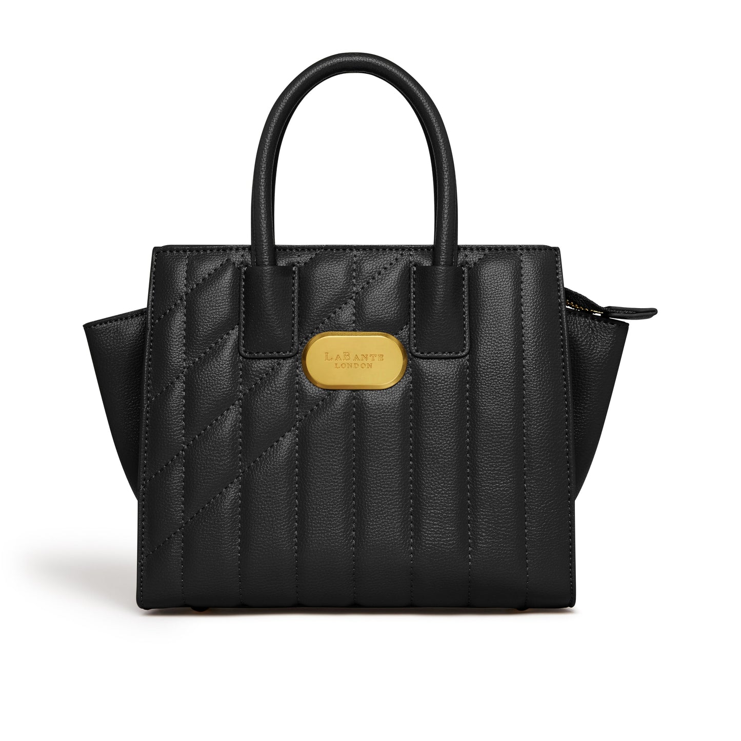 Black Demi Tote Bag | Vegan Leather-0