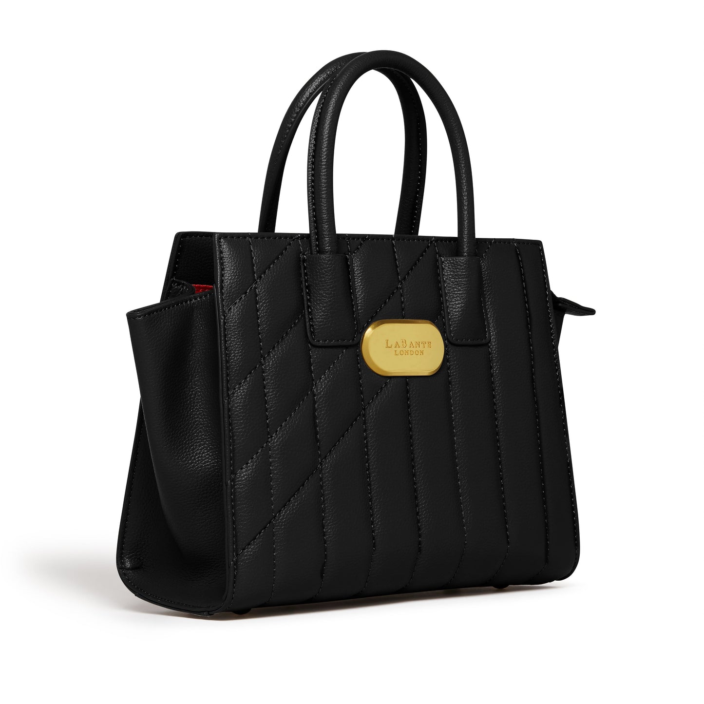 Black Demi Tote Bag | Vegan Leather-2