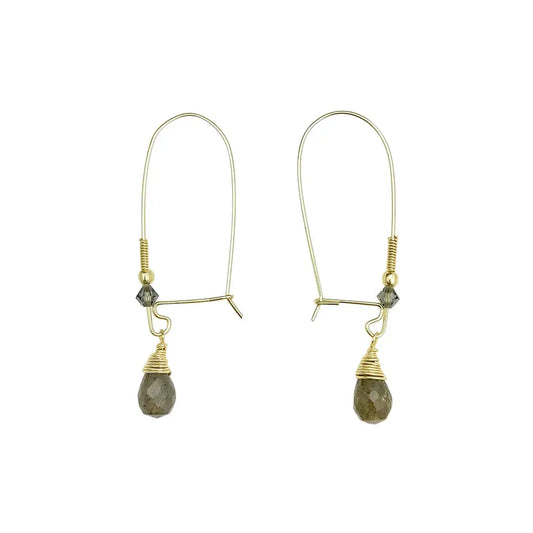 Labradorite Drop Earrings TARA Projects