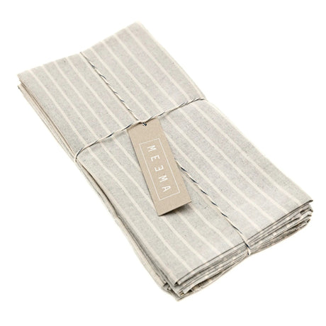 MEEMA Napkins Set / Grey | Upcycled Cotton MEEMA
