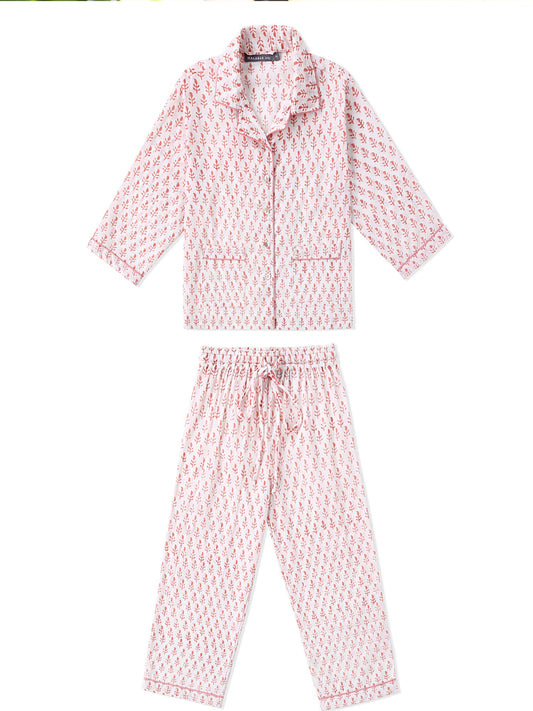 Twinning Set - Loungewear PJ Set - Pink City-3
