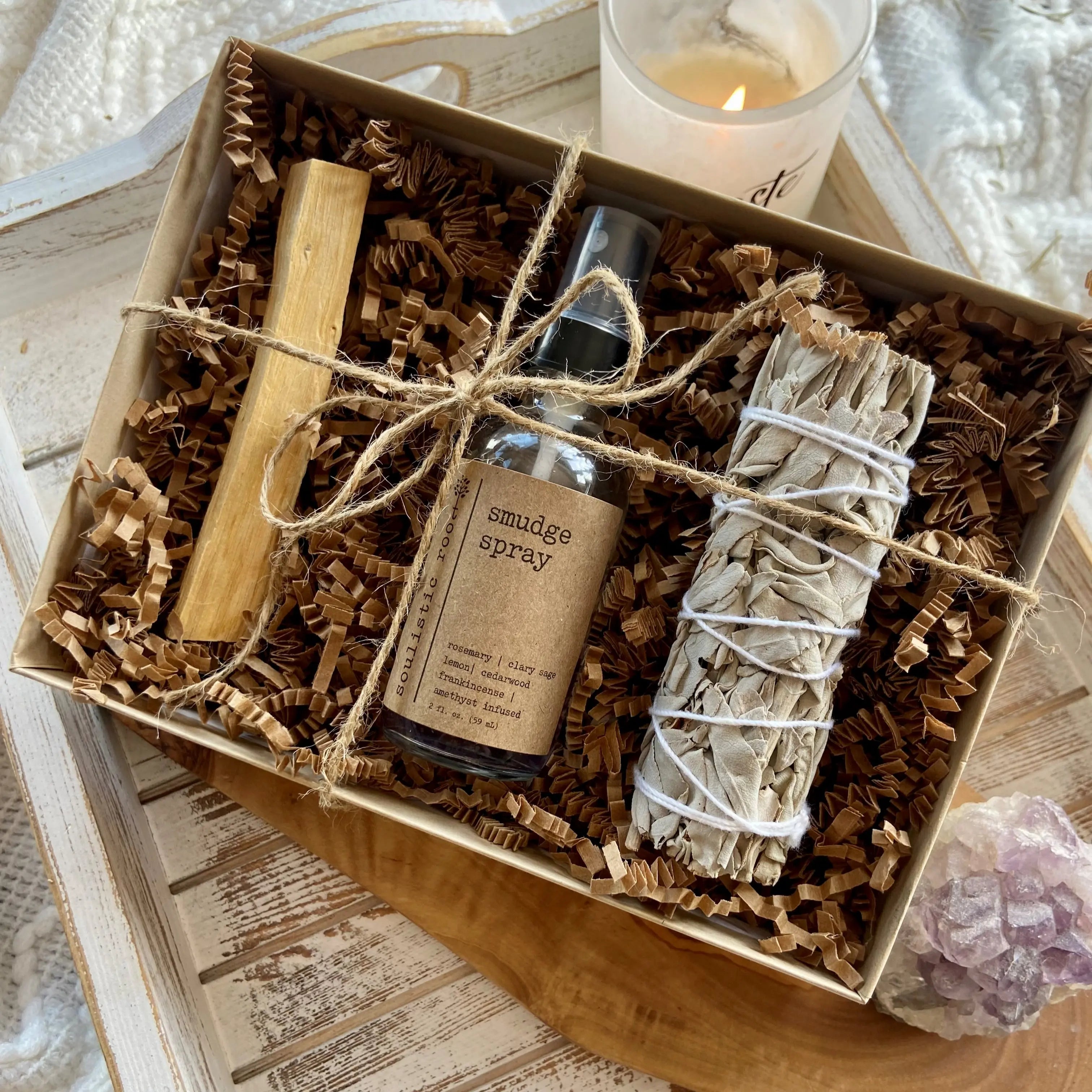 Natural Wellness | Smudge Spray Set (Sage + Palo Santo) Soulistic Root