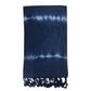 Navy Tie Dye Turkish Towel | 100% Natural Fibers SLATE + SALT