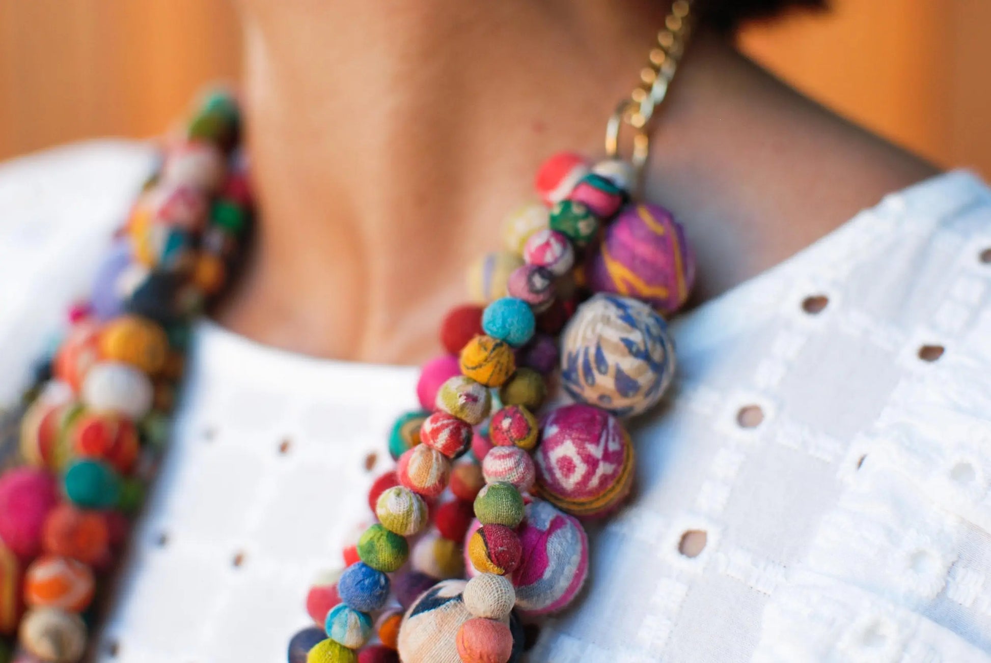 Necklace | Artisan Kantha Statement Sumiye Co