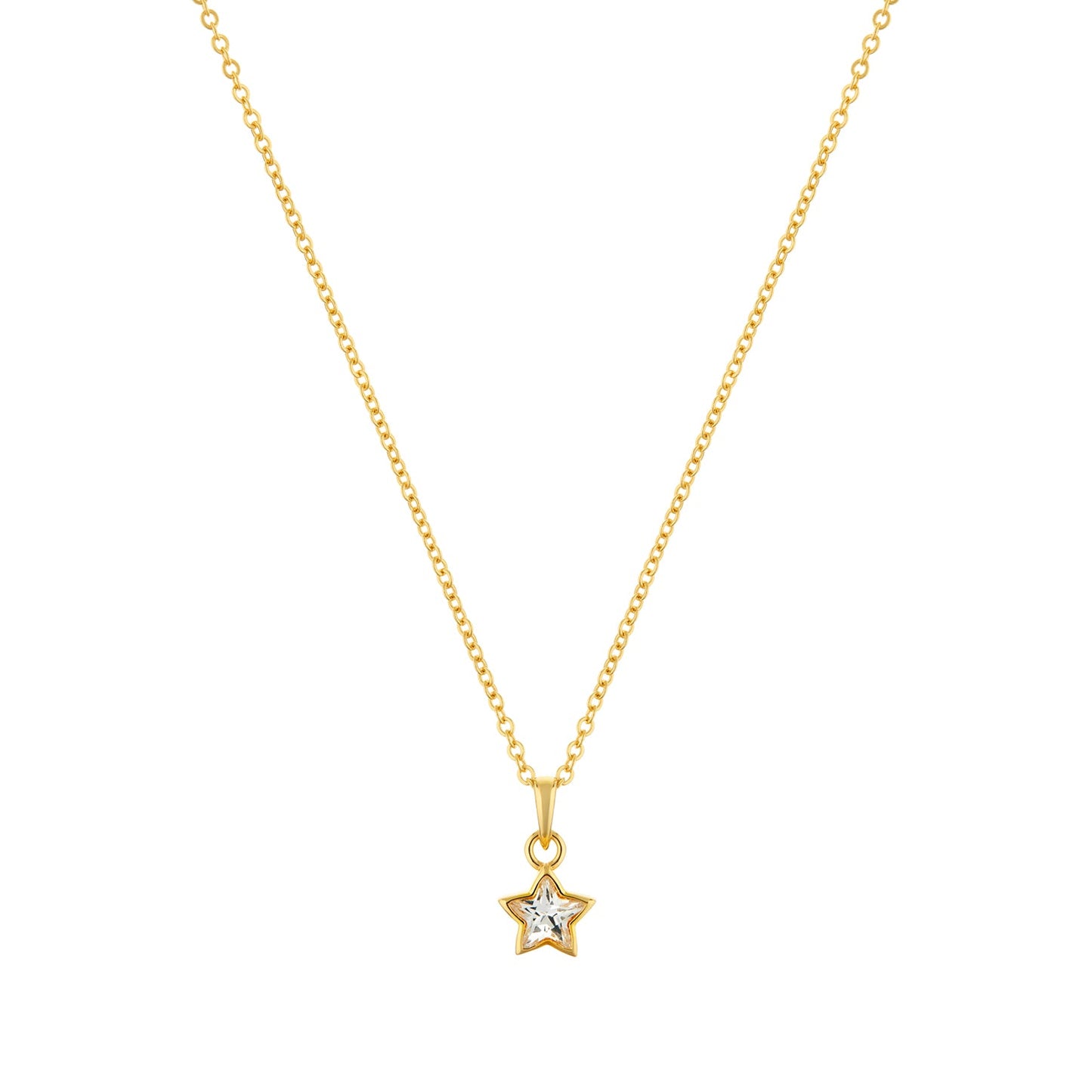 Necklace | Divine Star - Gold Plated Sterling Silver -0
