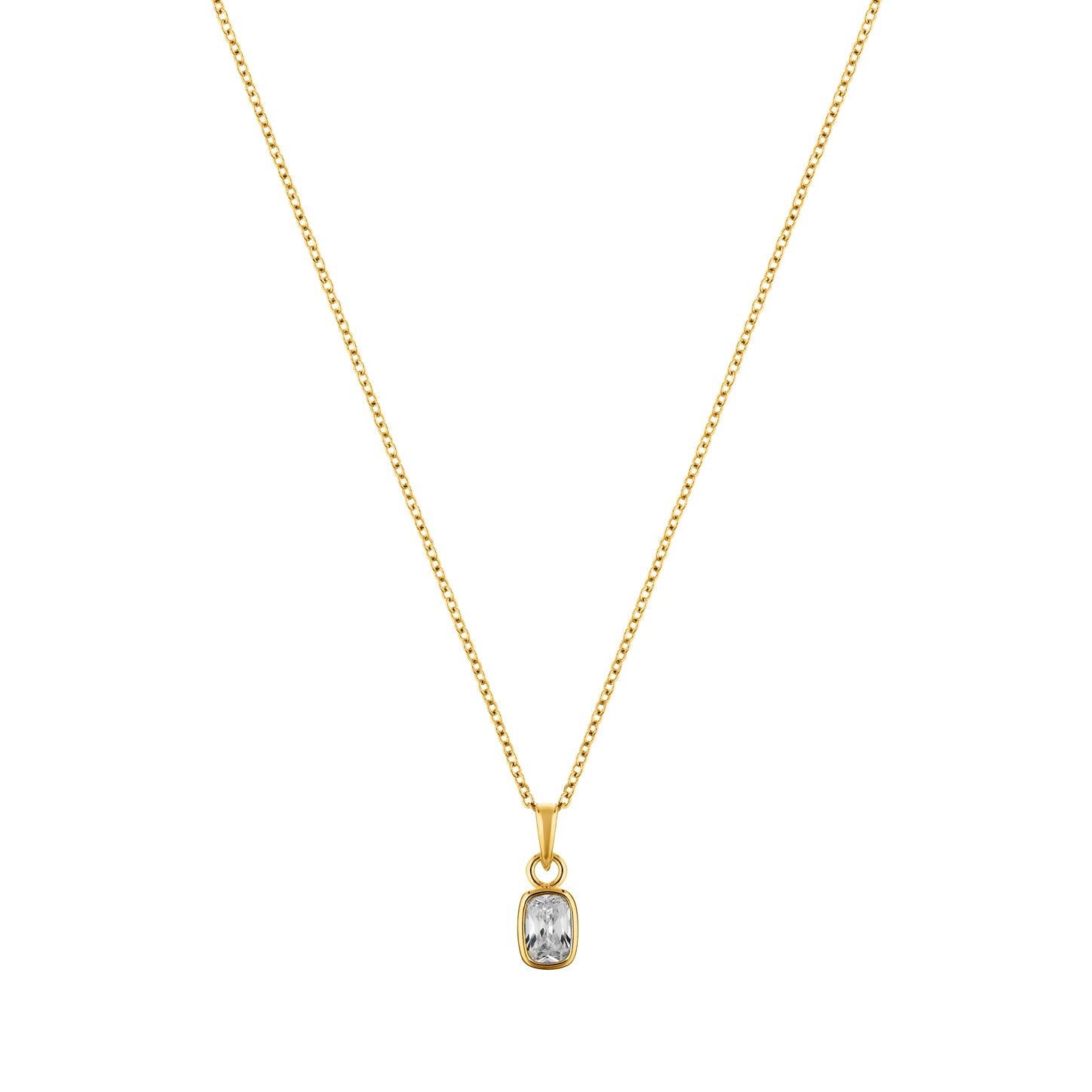 Necklace | Enigma - Gold Plated Sterling Silver -0