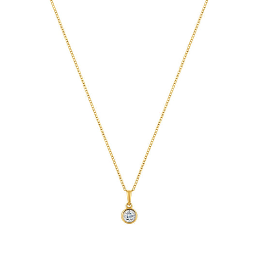 Necklace | Circle of Life - Gold Plated Sterling Silver-0
