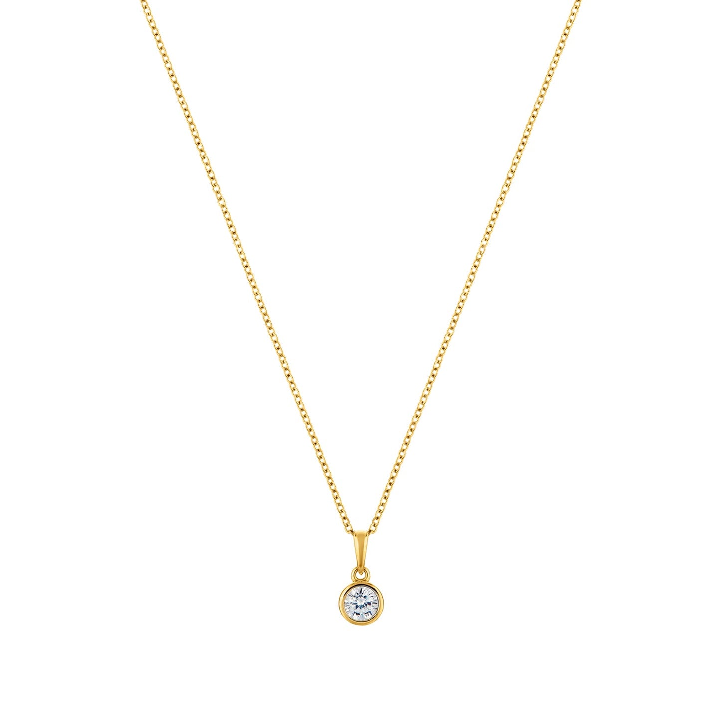 Necklace | Circle of Life - Gold Plated Sterling Silver-0
